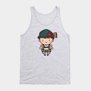 Cute German Bavarian Boy in Lederhosen Tank Top